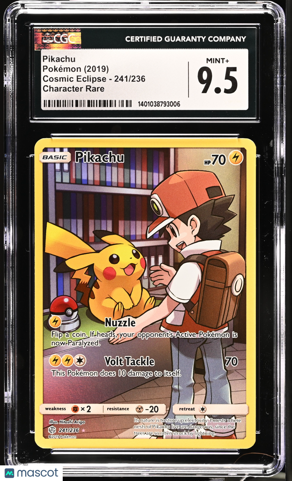 2019 Pokémon Cosmic Eclipse Pikachu #241/236 English CGC 9.5 - Graded TCG/CCG
