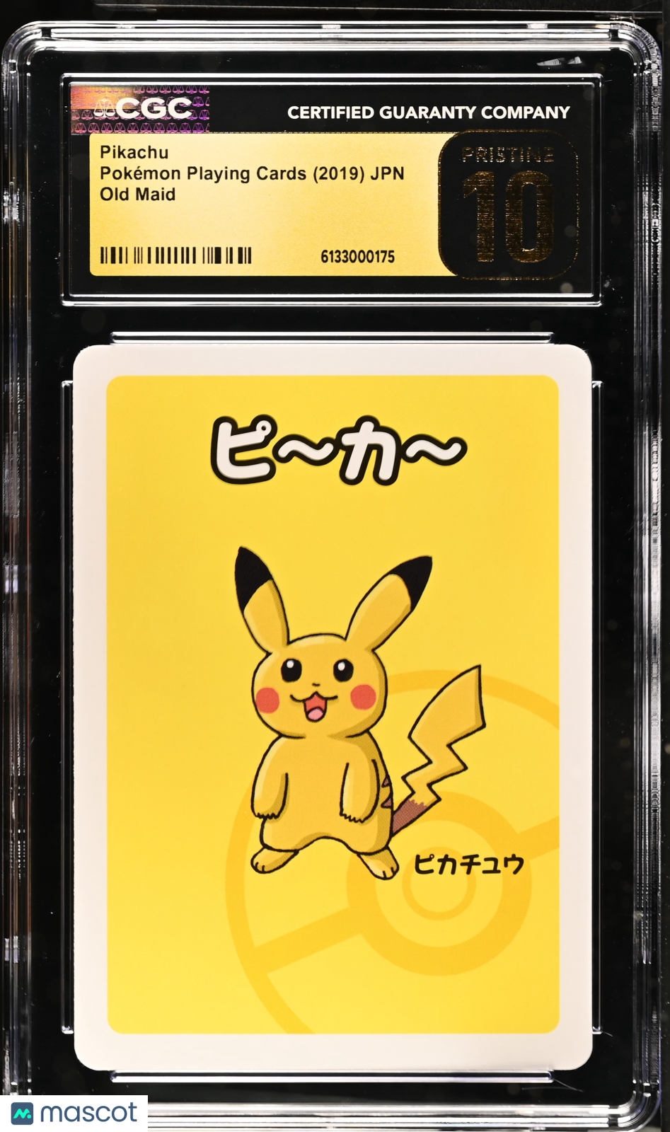 2019 Pokemon Playing Cards Old Maid Pikachu CGC 10 PRISTINE - Graded Sports Cards