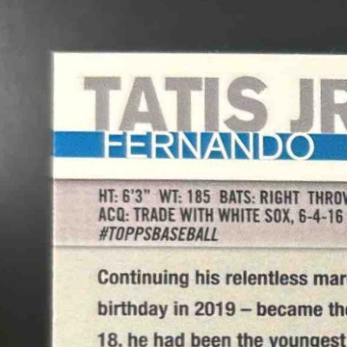 2019 Topps Chrome Fernando Tatis Jr. Refractor #203 RC San Diego Padres - Sports Cards