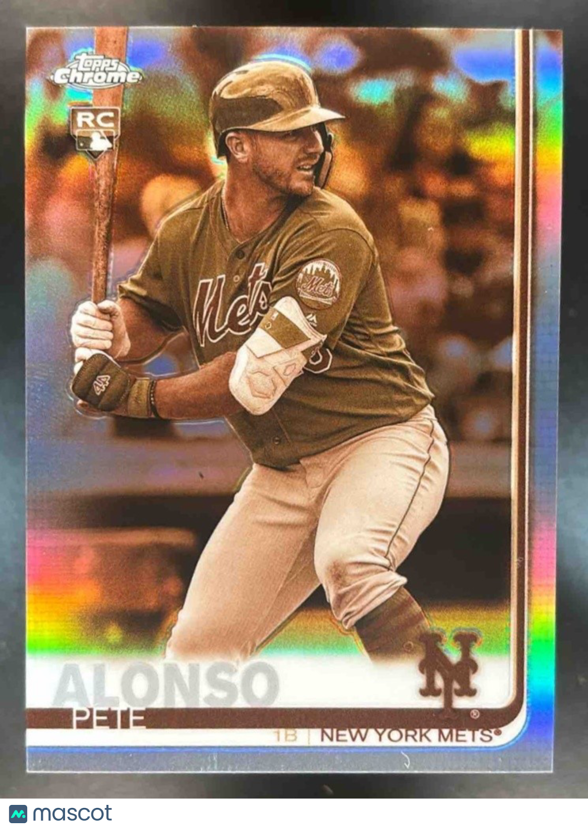 2019 Topps Chrome Pete Alonso Sepia Refractor #204 RC New York Mets - Sports Cards