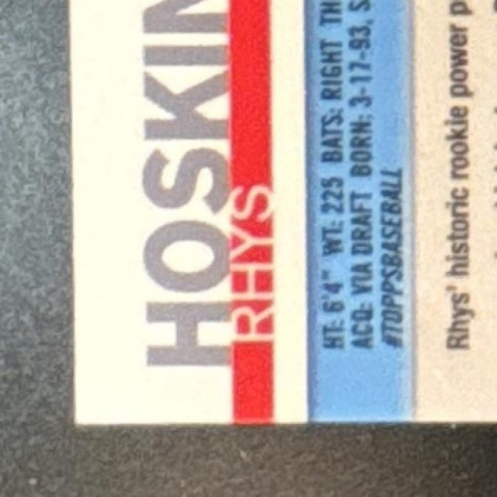 2019 Topps Chrome Rhys Hoskins Gold Refractor Variation /50 #195b Phillies - Sports Cards