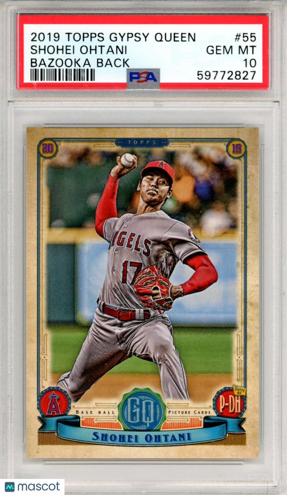 2019 Topps Gypsy Queen Shohei Ohtani Bazooka Back #55
