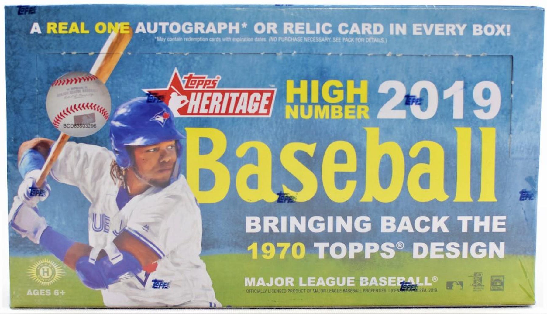 2019 Topps Heritage High Number Baseball Hobby Box - MLB Hobby Box