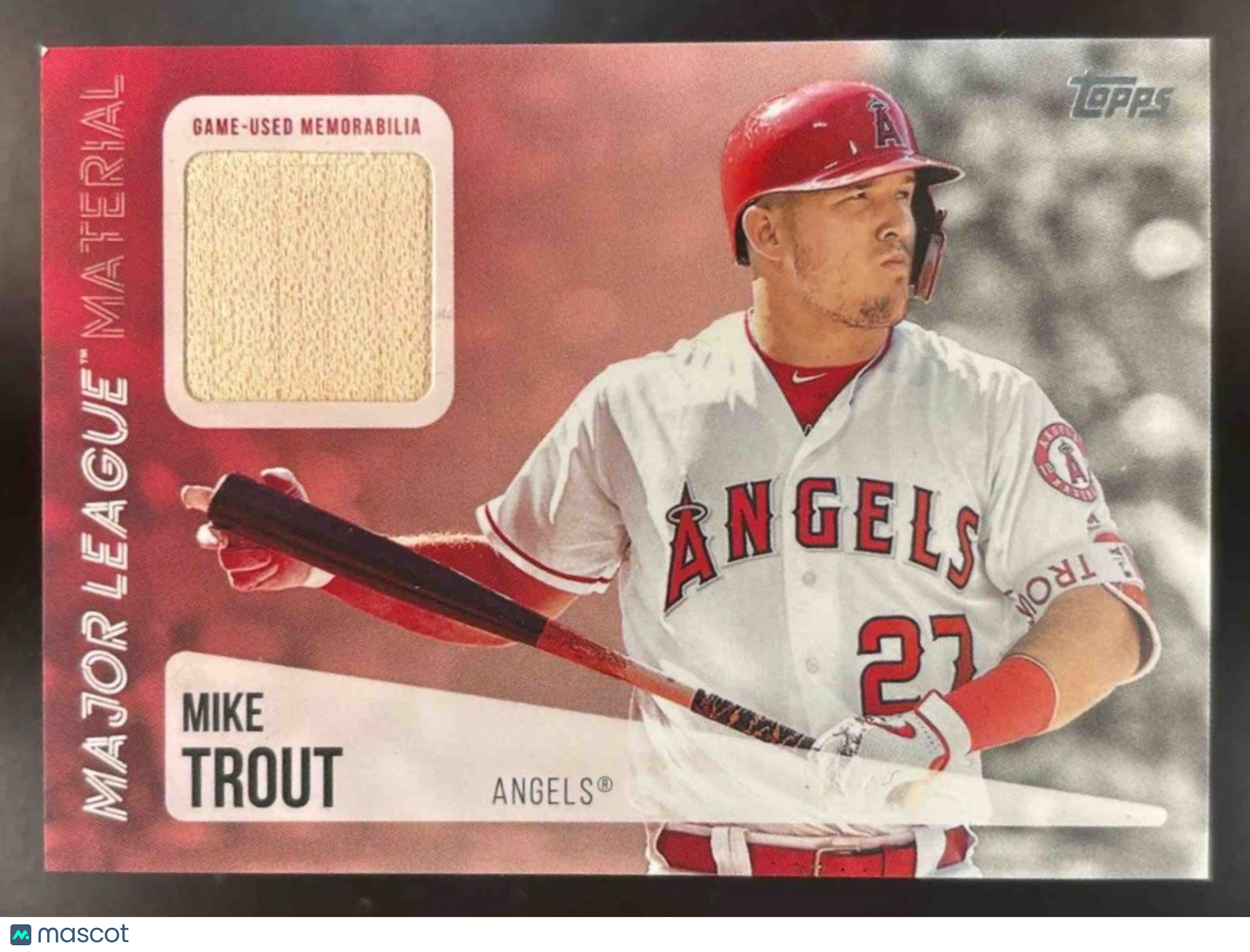 2019 Topps Mike Trout Major League Material Relics #MLM-MT Los Angeles Angels - Sports Cards