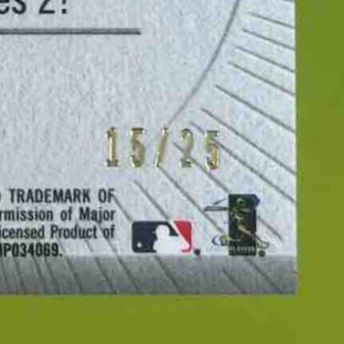 2019 Topps Mike Trout MLB Logo Golden Patch Red 15/25 Los Angeles Angels - Sports Cards