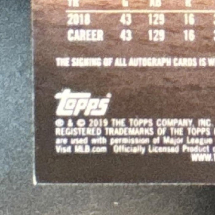 2019 Topps Stadium Club Brandon Lowe Auto #SCA-BL RC Tampa Bay Rays - Sports Cards