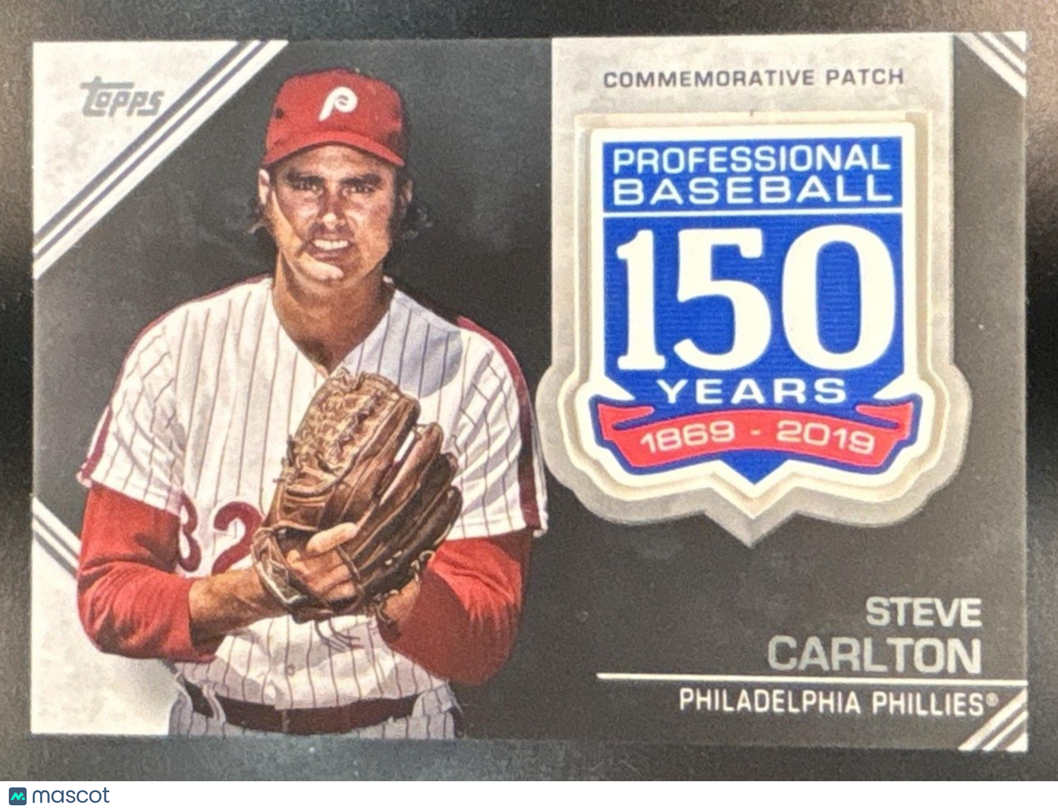2019 Topps Steve Carlton 150th Anniversary Commemorative Patches - Sports Cards