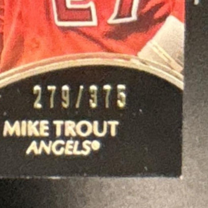 2019 Topps Tier One Mike Trout Relics /375 MEM Los Angeles Angels - Sports Cards