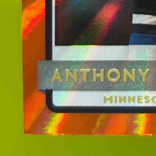 2020-21 Donruss Anthony Edwards Holo Orange Laser #201 Rated RookieTimberwolves - Sports Cards