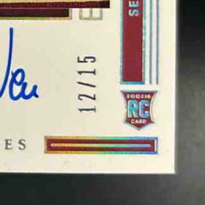 2020-21 National Treasures Collegiate Devin Vassell Patch Auto /10 RC Seminoles - Sports Cards