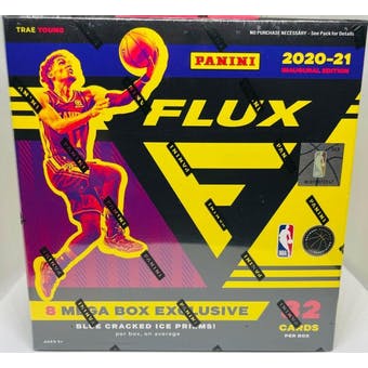 2020/21 Panini Flux Basketball Mega Box (Blue Cracked Ice Prizms) - NBA Mega Box