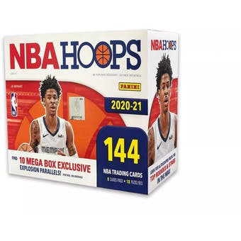 2020/21 Panini NBA Hoops Basketball Mega Box (144 Cards)(Anthony Edwards RC?) - NBA Mega Box