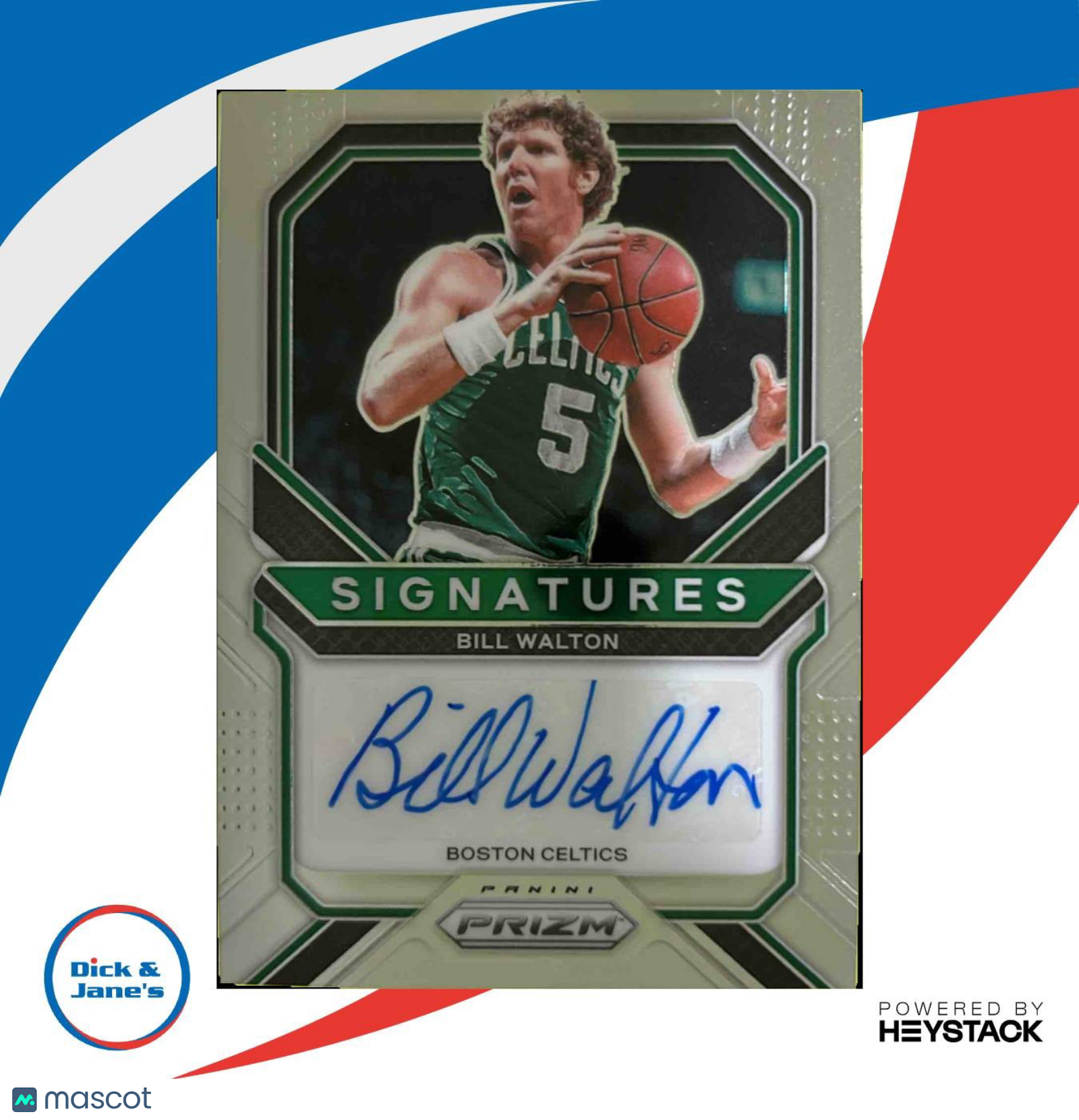 2020-21 Panini Prizm Bill Walton Signatures #SI-BWL Auto Boston Celtics - Sports Cards