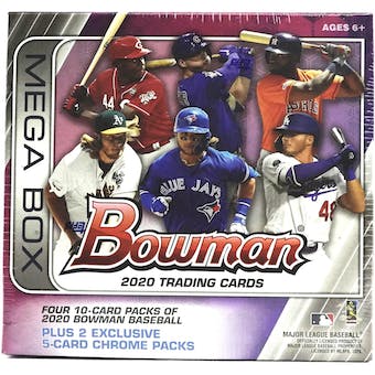 2020 Bowman Baseball Mega Box - MLB Blaster Box