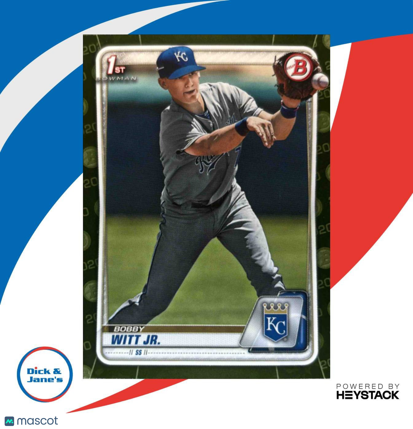 2020 Bowman Bobby Witt Jr. Prospects Camo #BP-25 Kansas City Royals - Sports Cards