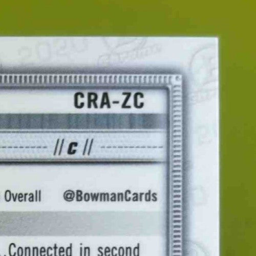 2020 Bowman Chrome Zack Collins Rookie Auto Blue Refractor 106/150 White Sox - Sports Cards