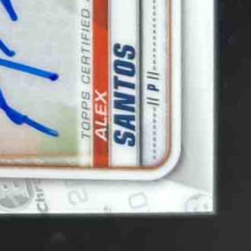 2020 Bowman Draft Alex Santos Chrome Pick Auto #CDA-ASAN Houston Astros - Sports Cards