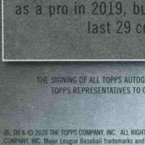 2020 Bowman Platinum Logan Davidson Top Prospect Auto #TOP-37 Oakland Athletics - Sports Cards