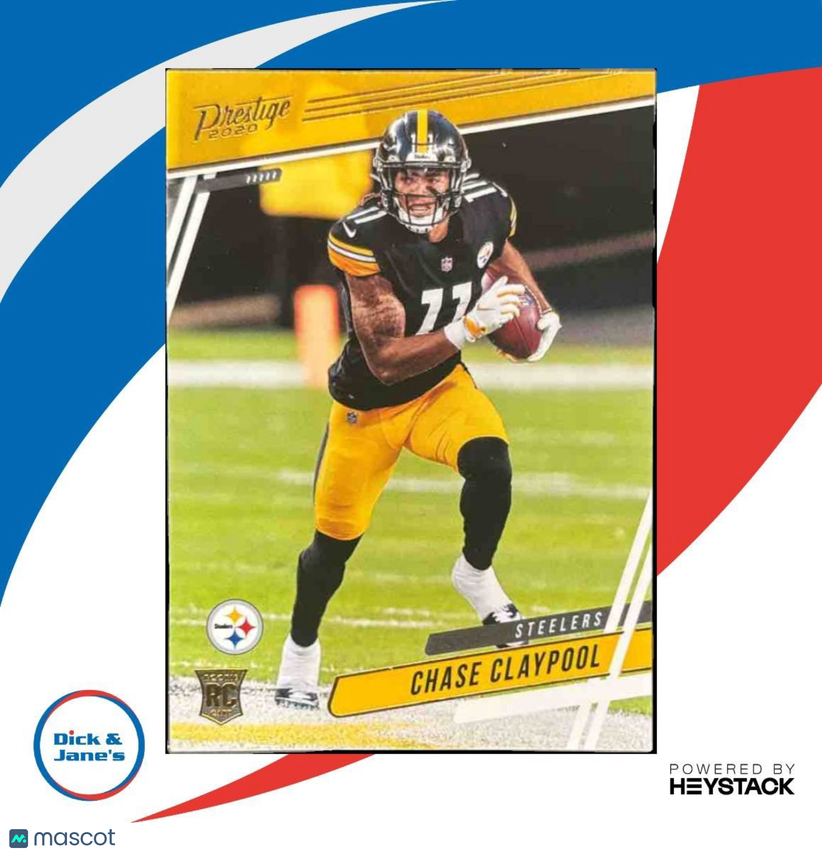 2020 Chronicles Chase Claypool Prestige Rookies Update RC Pittsburgh Steelers - Sports Cards
