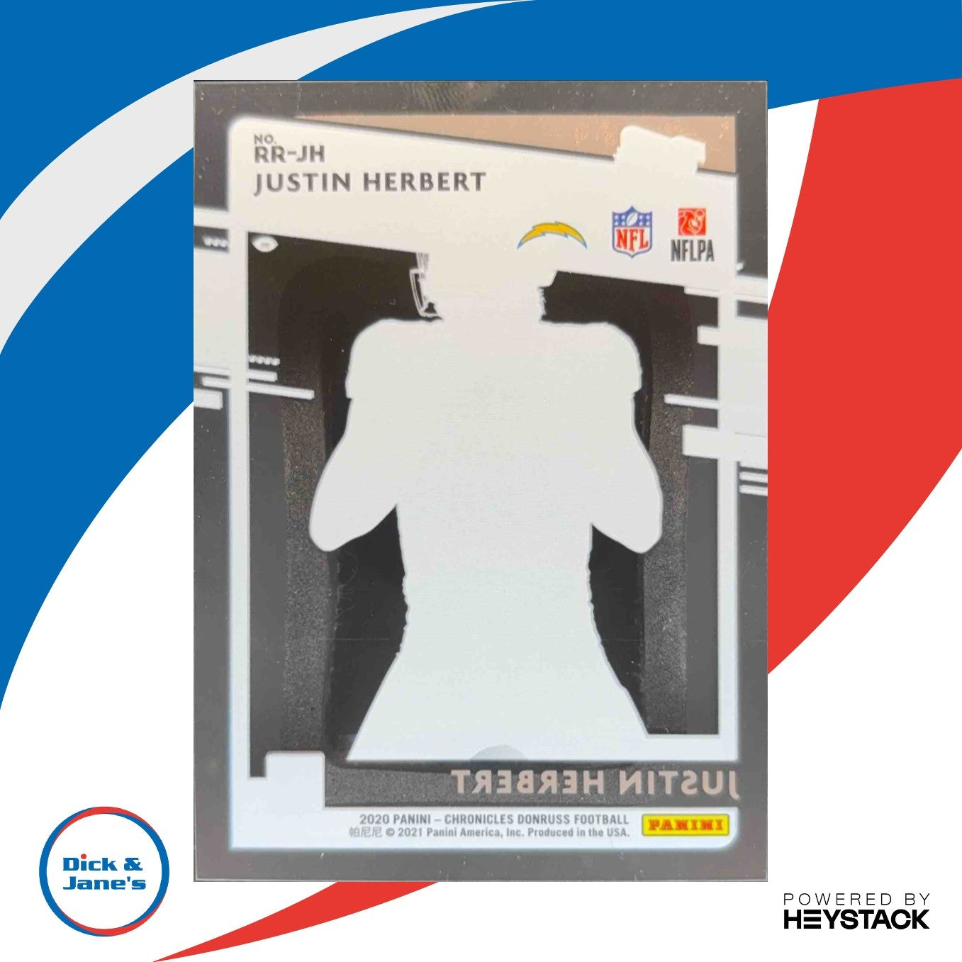 2020 Chronicles Justin Herbert Clearly Donruss Rated Rookie Los Angeles Chargers - Sports Cards