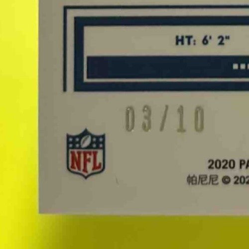 2020 Donruss Optic CeeDee Lamb The Rookies Gold 3/10 #TR-CL RC Dallas Cowboys - Sports Cards