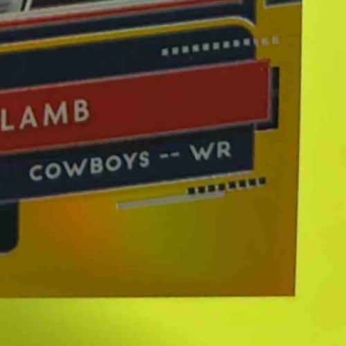 2020 Donruss Optic CeeDee Lamb The Rookies Gold 3/10 #TR-CL RC Dallas Cowboys - Sports Cards