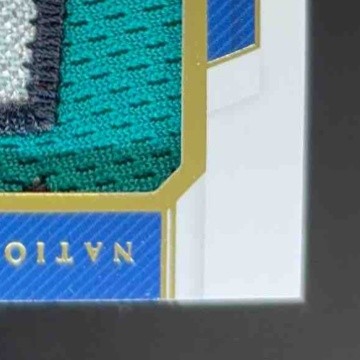 2020 National Treasures Kyle Lewis Rookie Material Signature Gold 48/49 Mariners - Sports Cards