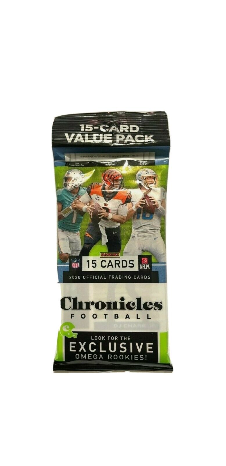 2020 Panini Chronicles Football Jumbo Value Pack (15 Cards) - Retail Pack