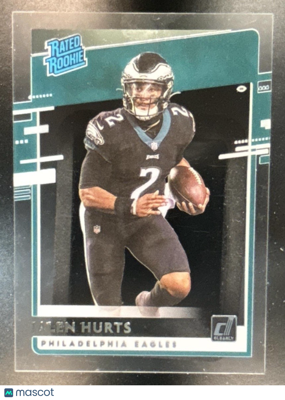 2020 Panini Chronicles Jalen Hurts Clearly Donruss Rated Rookie RC Eagles - Sports Cards