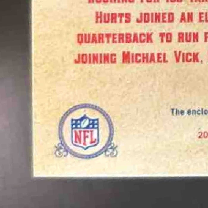 2020 Panini Chronicles Jalen Hurts Timeless Treasures Patch /399 RC Eagles - Sports Cards