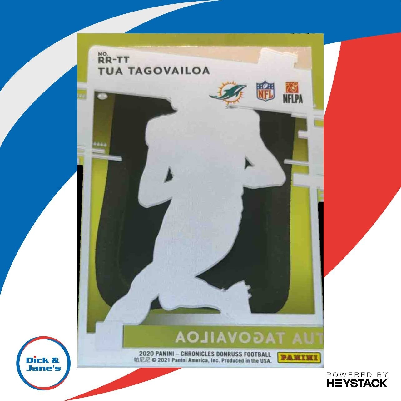 2020 Panini Chronicles Tua Tagovailoa Clearly Donruss #RR-TT RC Miami Dolphins - Sports Cards