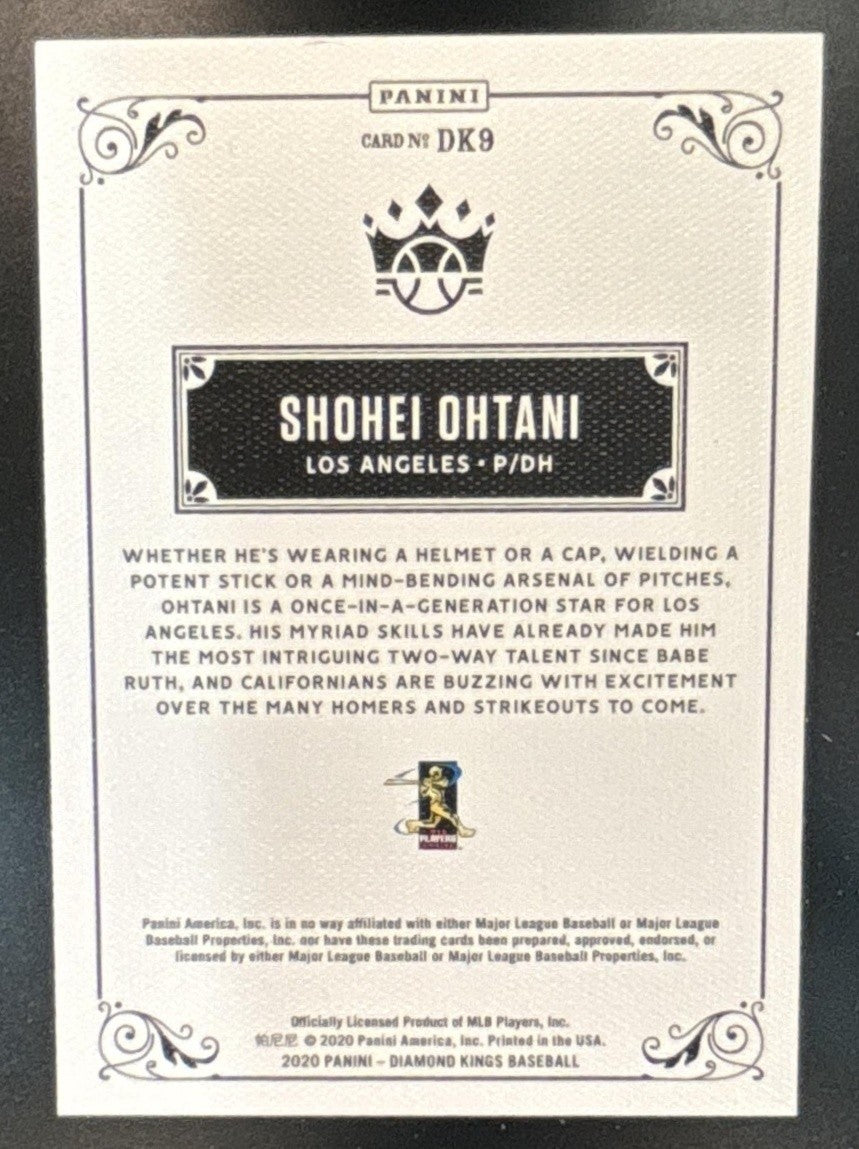 2020 Panini Diamond Kings Shohei Ohtani DK 206 #DK9 Los Angeles Angels - Sports Cards
