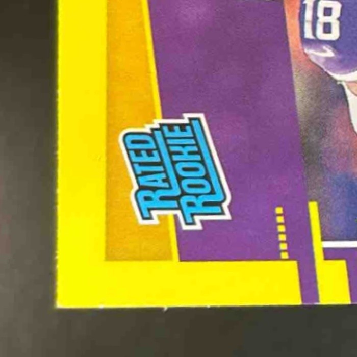 2020 Panini Donruss Justin Jefferson Press Proof Yellow #313 RC Vikings - Sports Cards