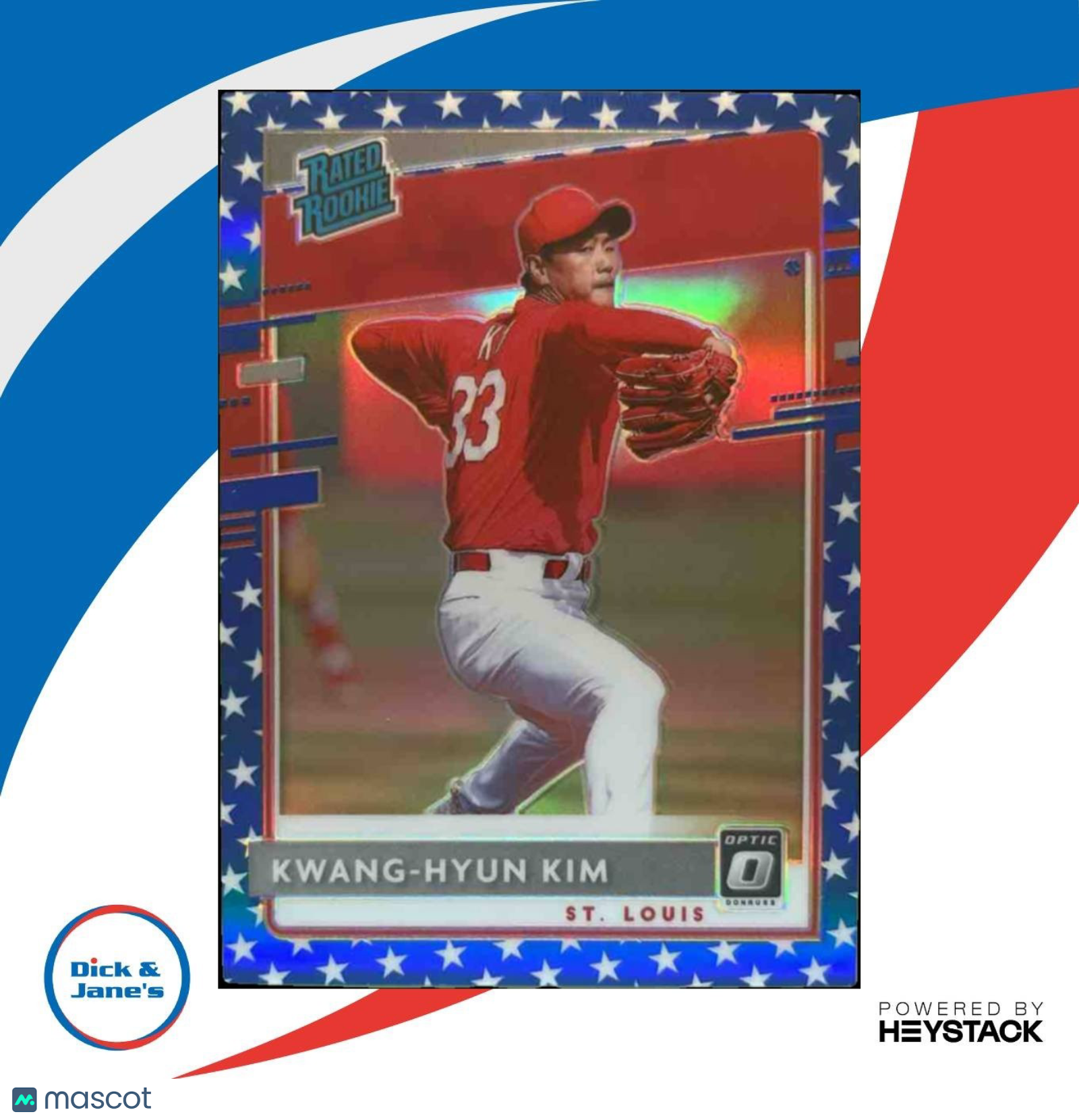 2020 Panini Donruss Optic Kwang-Hyun Kim Spirit of 76 42/76 #94 RC Cardinals - Sports Cards