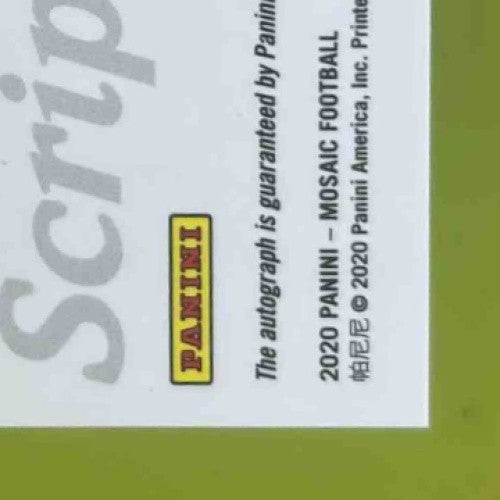 2020 Panini Mosaic Allen Lazard Scripts Gold #S36 Auto Green Bay Packers - Sports Cards