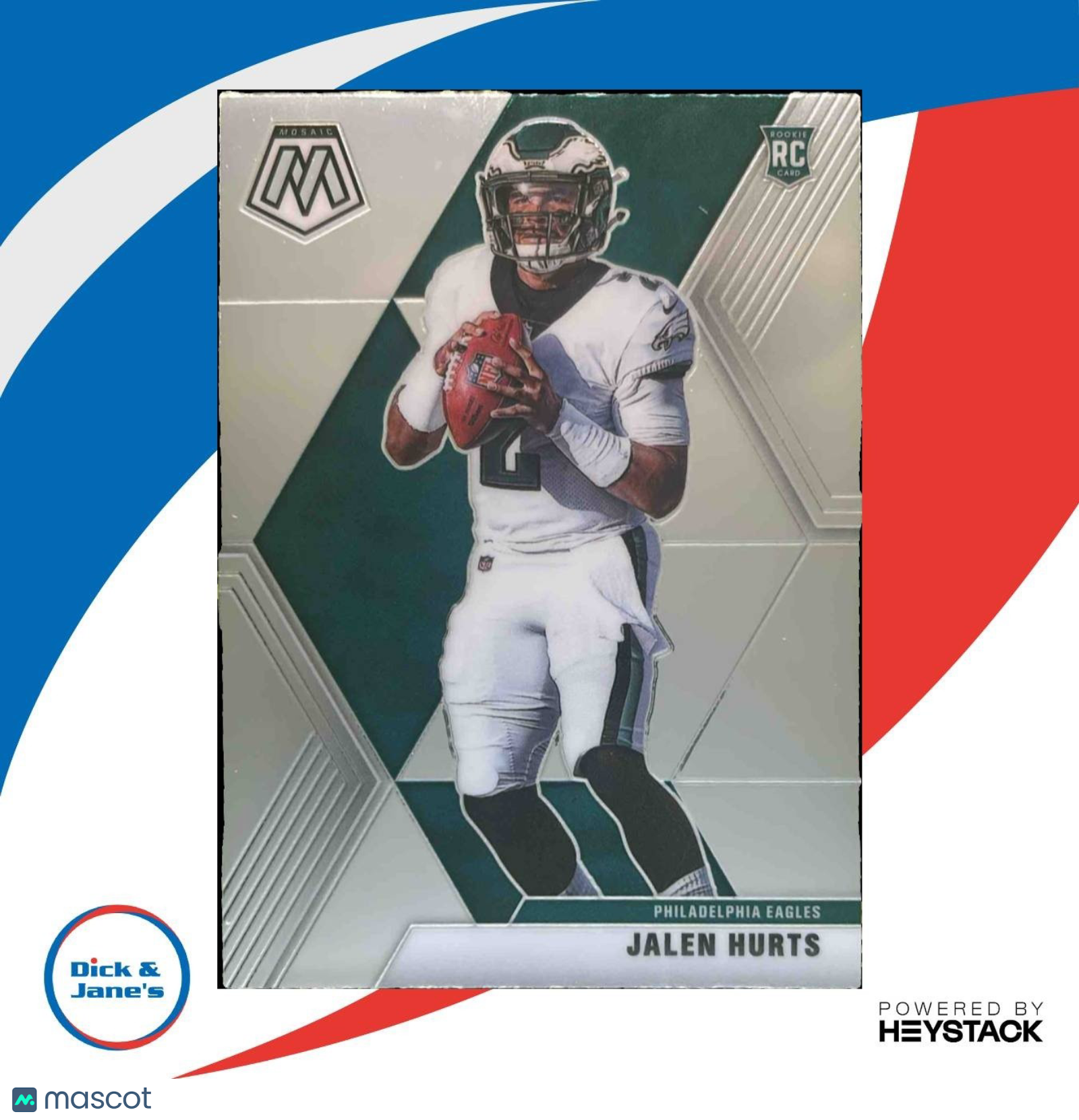 2020 Panini Mosaic Jalen Hurts #222 RC Philadelphia Eagles - Sports Cards