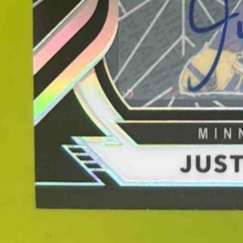 2020 Panini Obsidian Justin Jefferson Rookie Autos /150 #109 RC Vikings - Sports Cards