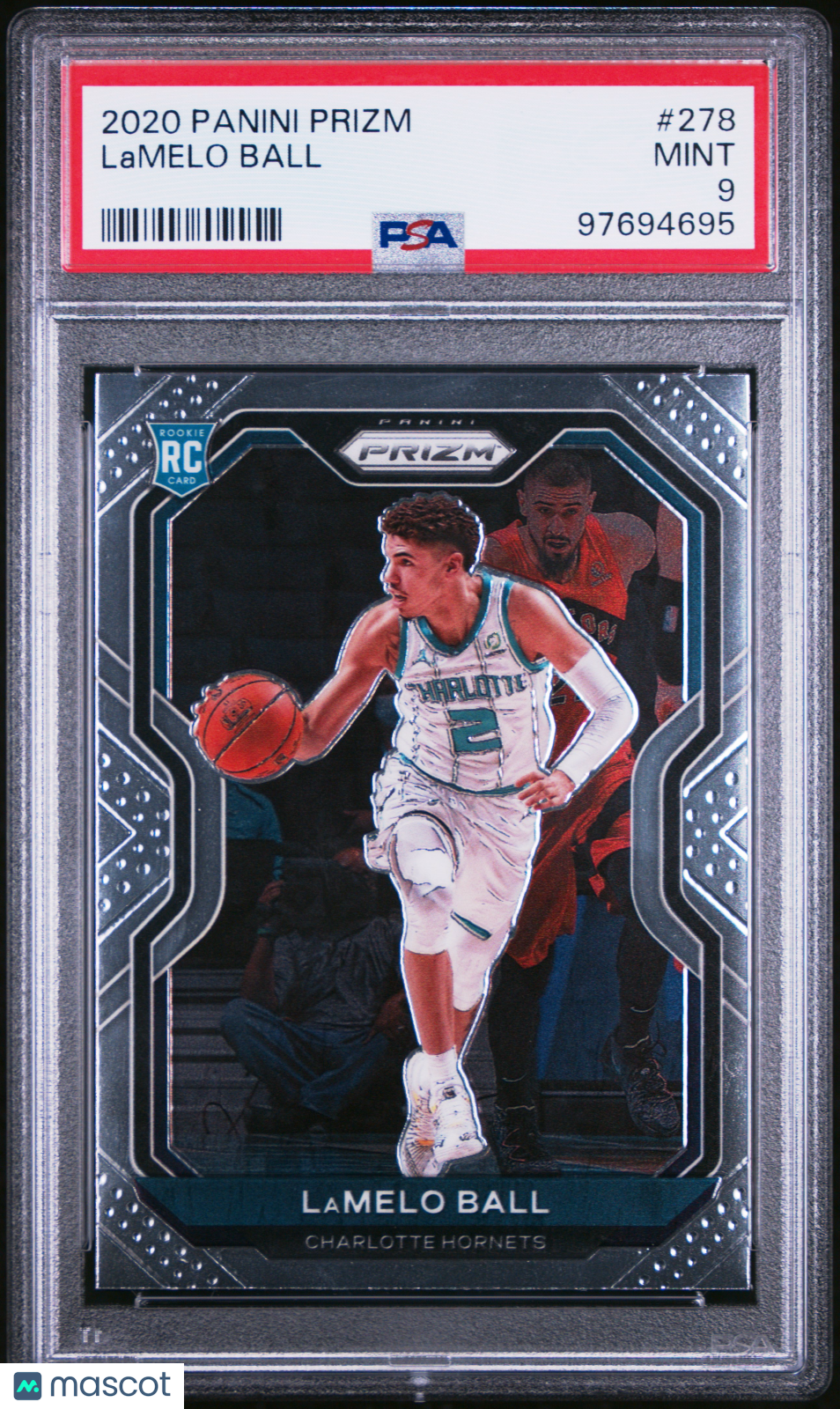 2020 Panini Prizm Lamelo Ball Rookie #278 PSA 9 Charlotte Hornets Graded Sports Cards