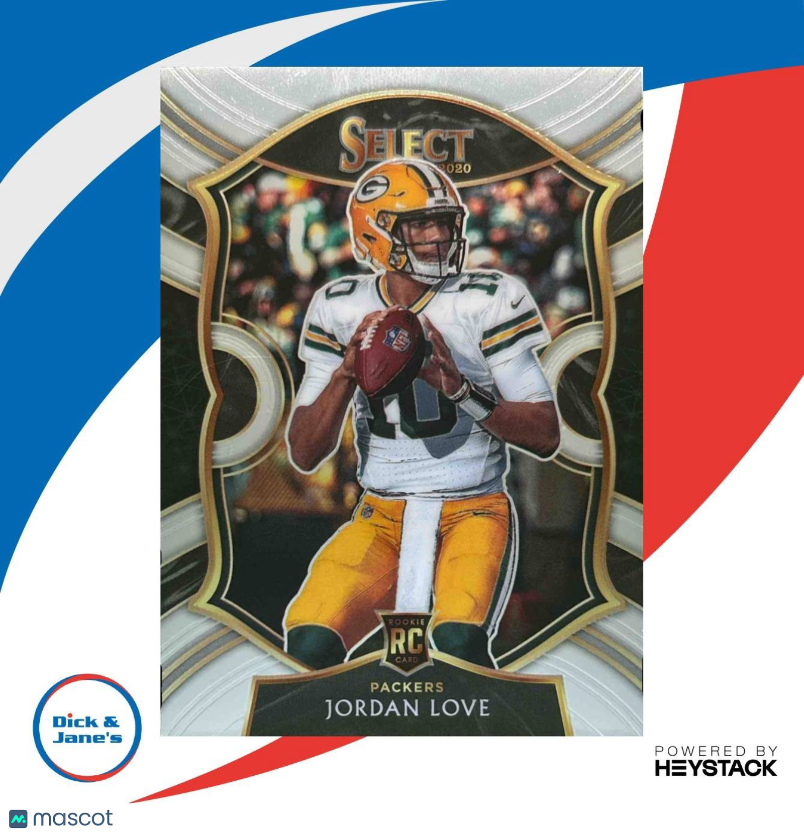 2020 Panini Select Jordan Love #47 RC Concourse Green Bay Packers - Sports Cards