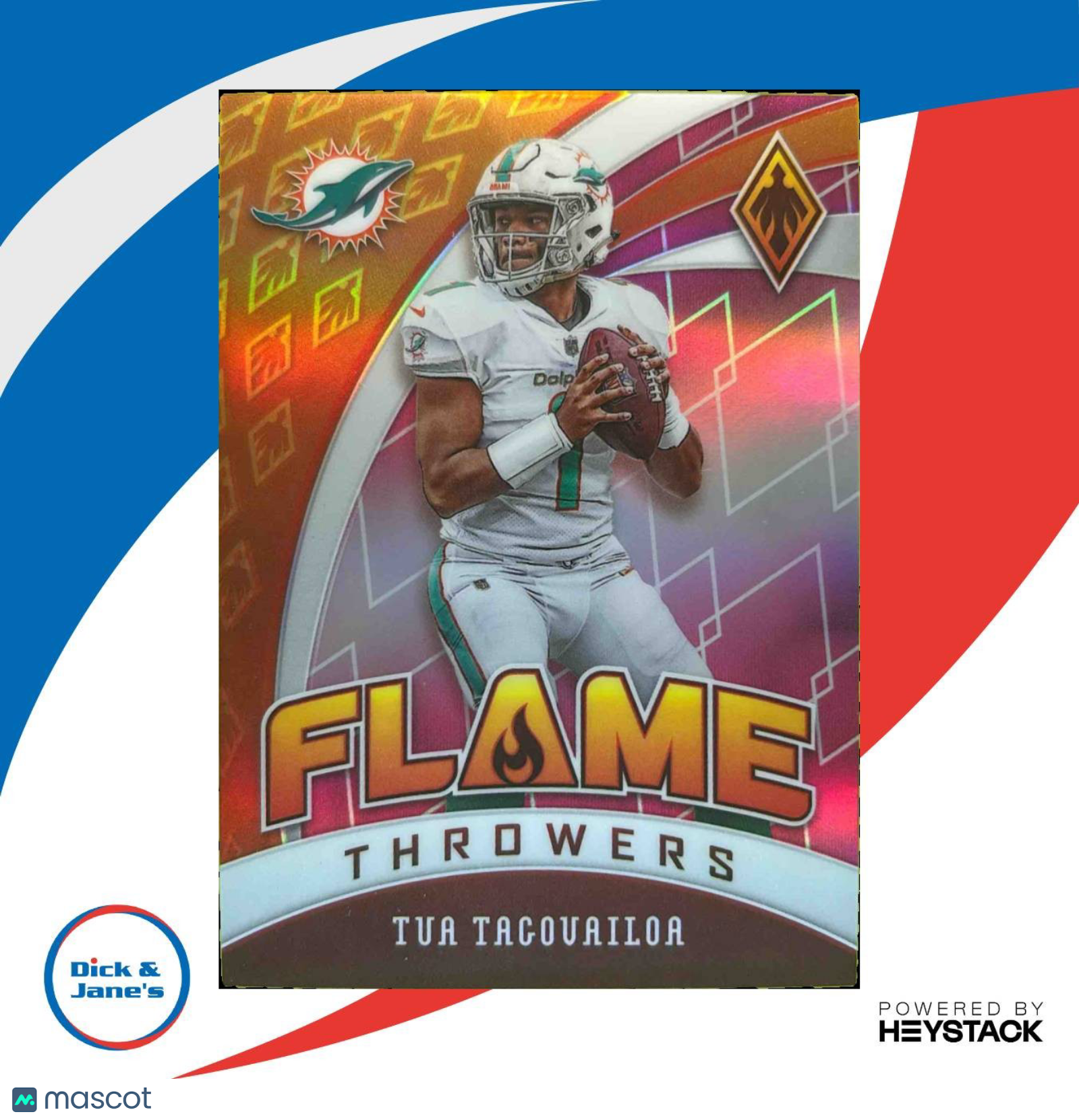 2020 Phoenix Tua Tagovailoa Flame Throwers Pink 194/199 #29 RC Miami Dolphins - Sports Cards