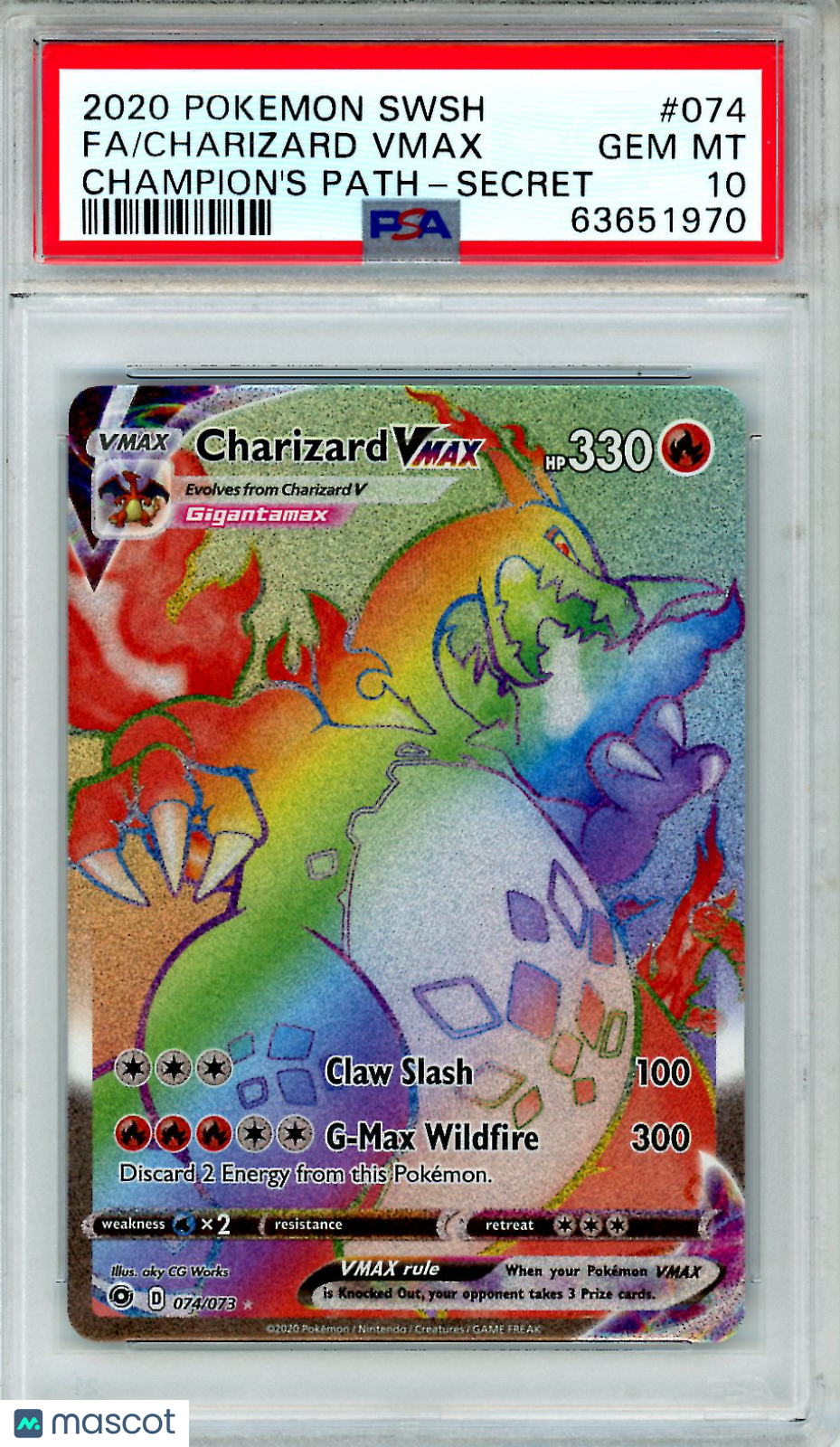 2020 Pokemon Sword & Shield Champion's Path Charizard