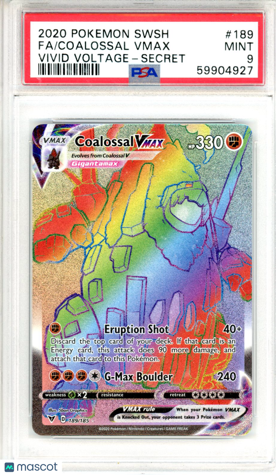 2020 Pokemon Sword & Shield Vivid Voltage Coalossal