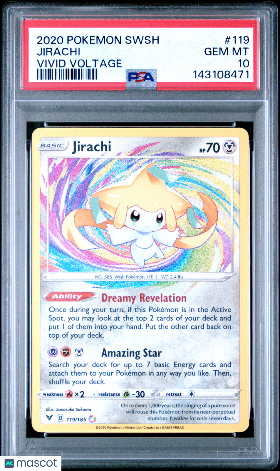 2020 Pokemon Sword & Shield Vivid Voltage Jirachi #119 2020 Pokemon Sword & Shield Vivid Voltage Jirachi #119