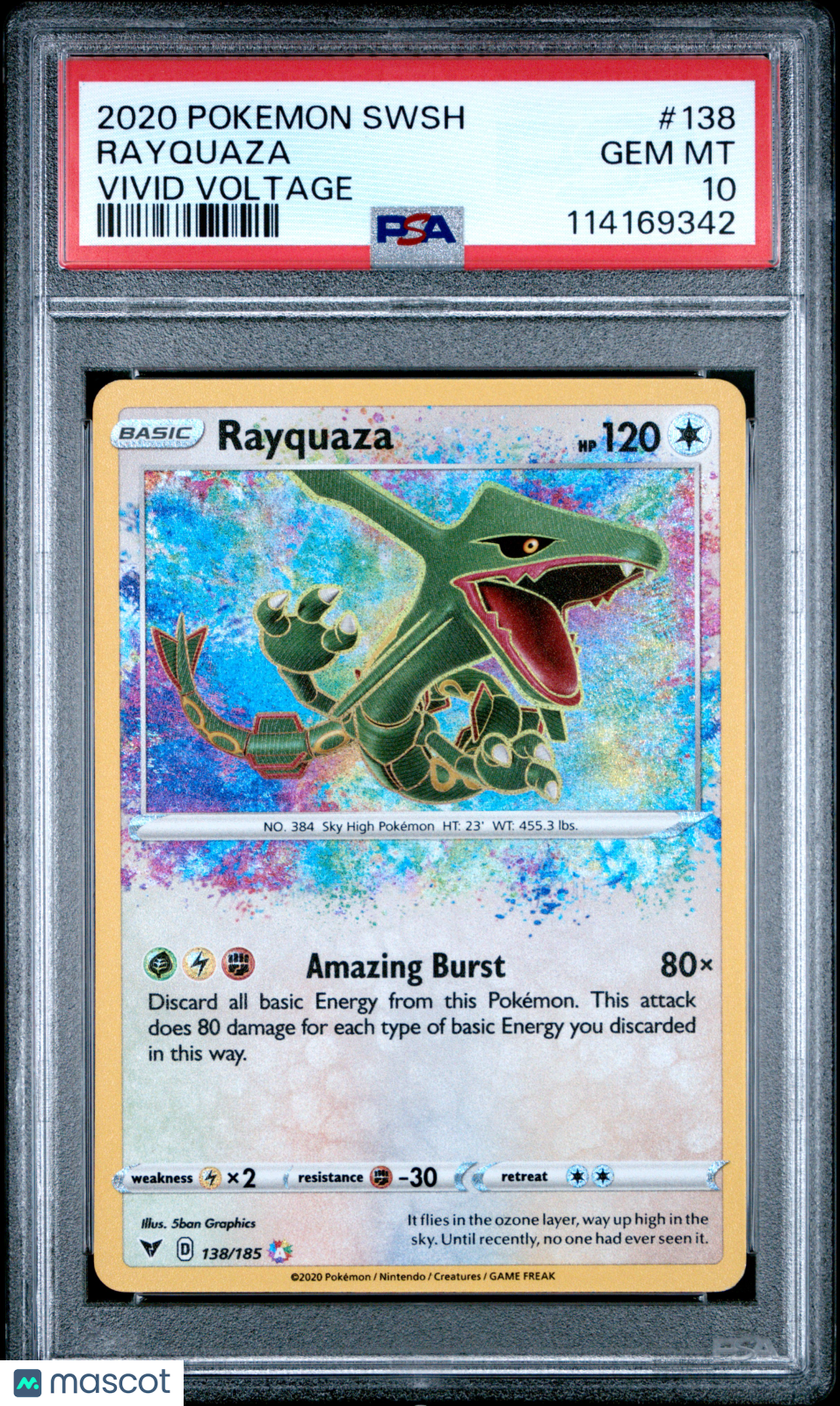 2020 Pokemon Sword & Shield Vivid Voltage Rayquaza