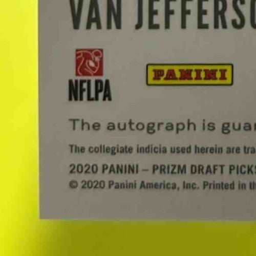 2020 Prizm Draft Picks Van Jefferson Prizms Silver Auto #283 RC Florida Gators - Sports Cards