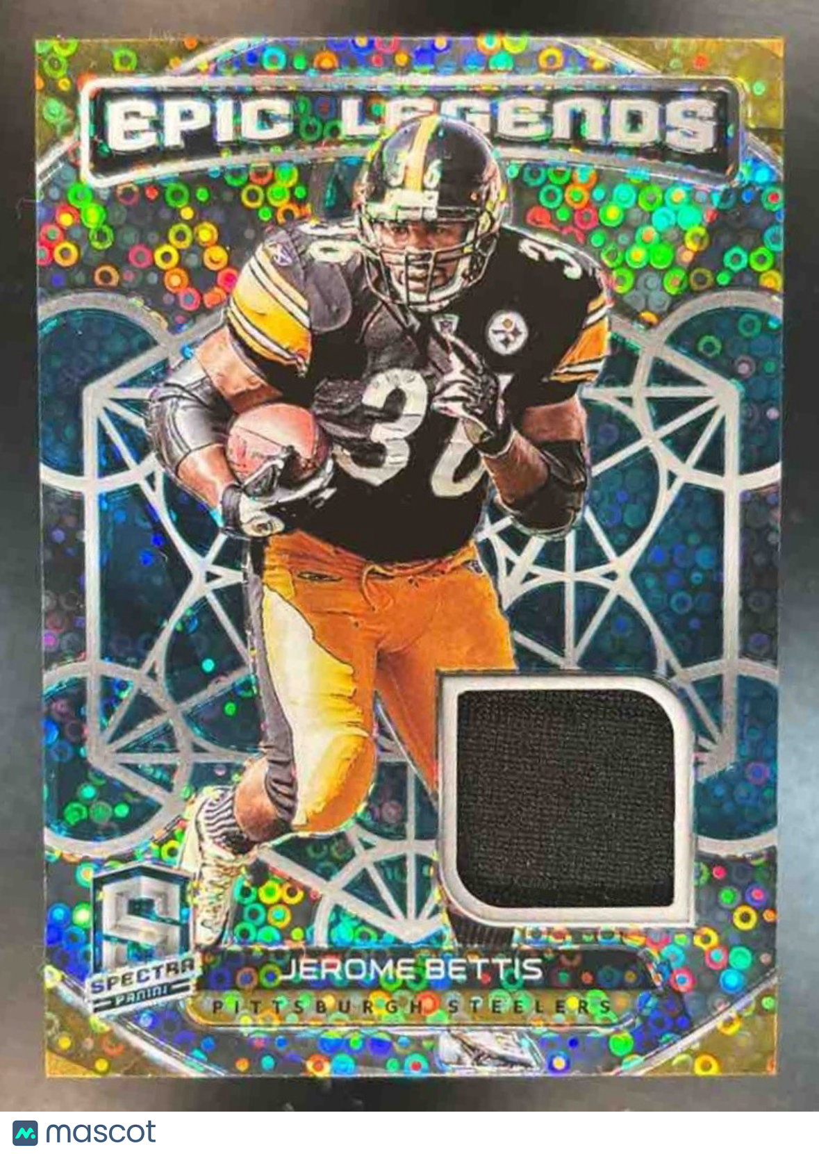 2020 Spectra Jerome Bettis Epic Legends Patch Blue /50 MEM Pittsburgh Steelers - Sports Cards