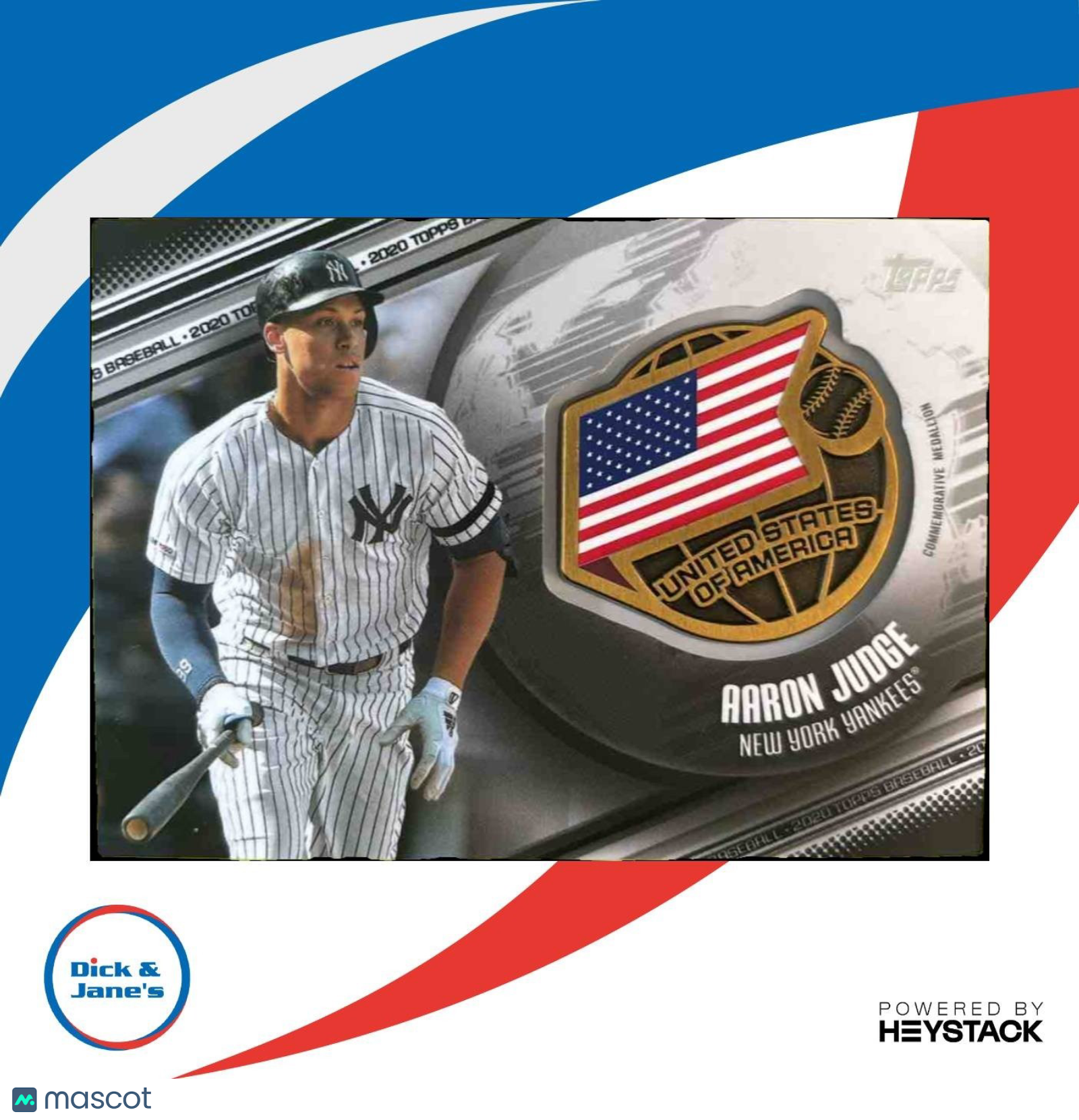 2020 Topps Aaron Judge Global Game Medallion Black 50/149 New York Yankees - Sports Cards