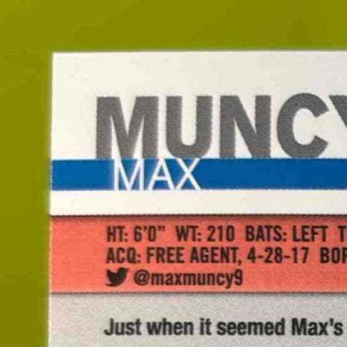 2020 Topps Archives Signature Series Max Muncy 2019 Auto /72 Dodgers Sports Cards