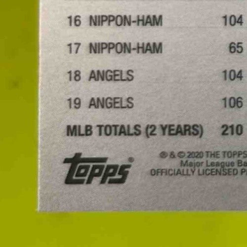 2020 Topps Chrome Shohei Ohtani Pink Refractor #21 Los Angeles Angels Sports Cards