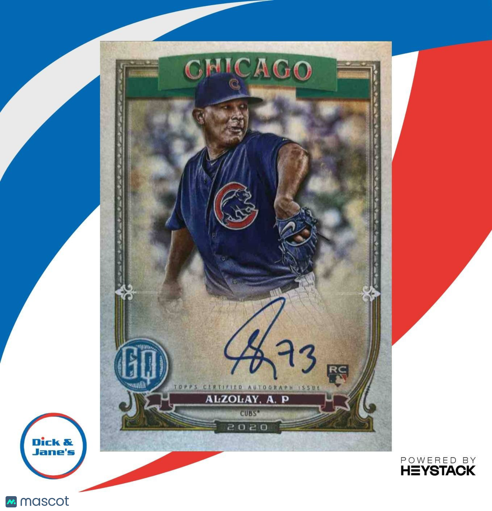 2020 Topps Gypsy Queen Adbert Alzolay Auto #GQA-AA RC Chicago Cubs - Sports Cards